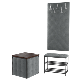 Пуф 6в1, мʼяка стінка та банкетка для взуття