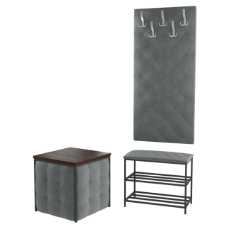 Пуф 6в1, мʼяка стінка та банкетка для взуття